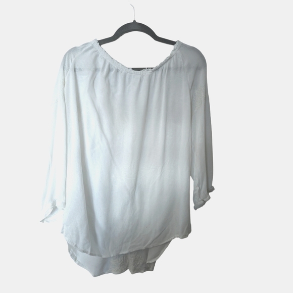 Twik boho oversize flowy blouse, on or down shoulder, long sleeve, nice embroidy - Picture 2 of 5